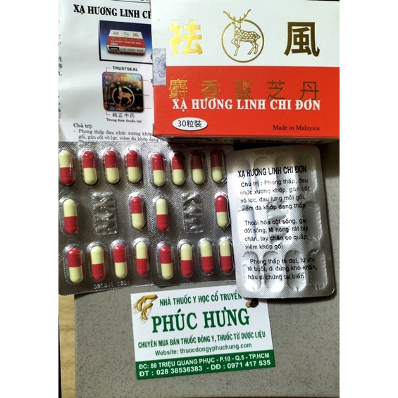 Xạ hương Linh chi đơn -Lin chee tan- Malaysia H/30v