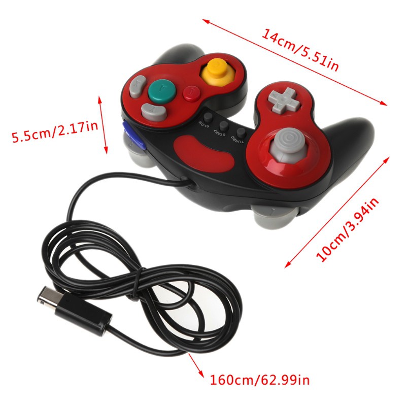 Alli Wired Handheld Joystick Gamepad Controller For Nintendo Gamecube Wii NGC Console