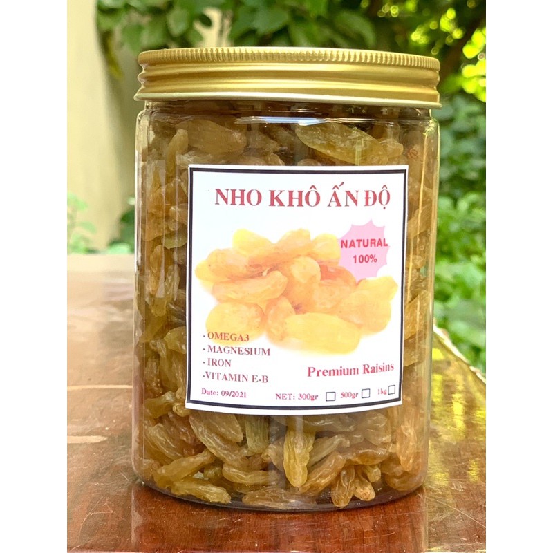 500gr nho khô vàng Ấn Độ