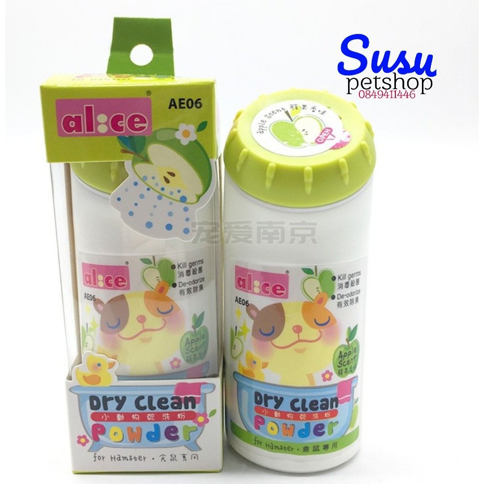 Bột Tắm Khô Hương Táo cho Hamster- AE06 - Hàng Alice