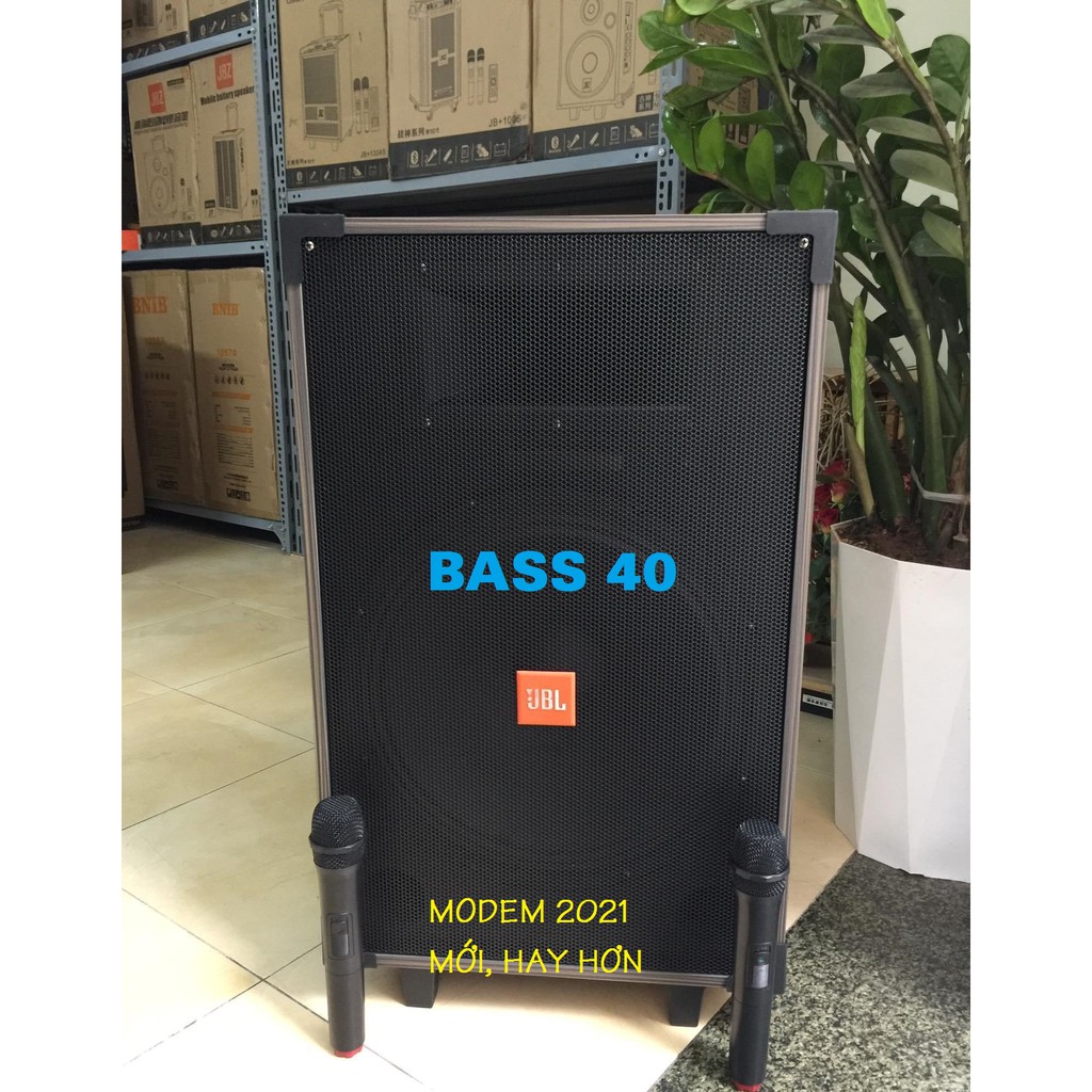 Loa karaoke giá rẻ GJ 1508 Bass 40, 3 đường tiếng, thùng gỗ,kèm 2 micro kẽm UHF không dây hát cực hay, bảo hành 12 tháng