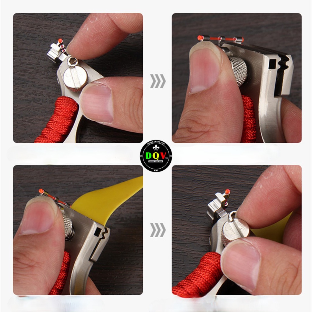 Bộ Ná Cao Su - Ná Thun Hợp Kim INOX kèm phụ kiện đèn laze siêu có nam châm