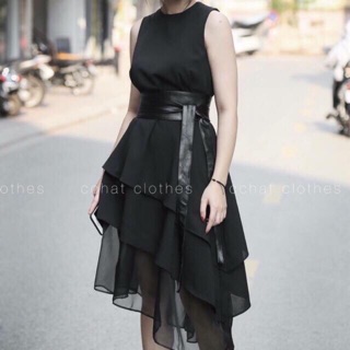 Đai da thắt váy sành điệu