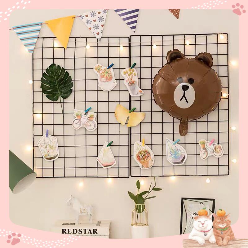 Khung lưới sắt ❤️Tặng móc treo❤️ trang trí treo tường, decor kt 35x35cm Mina_shop