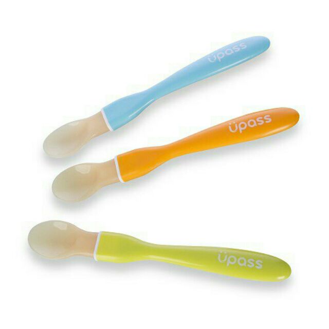 Thìa Ăn Dặm Silicone Siêu Mềm Cán Dài Upass