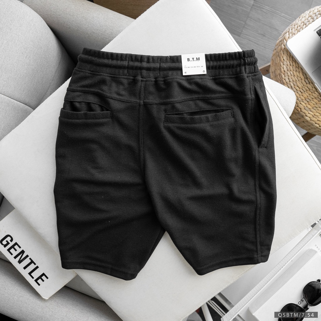 Quần short lửng nam chất thun pique chính phẩm,form slim, phong cách trẻ trung, hiện đại 9679