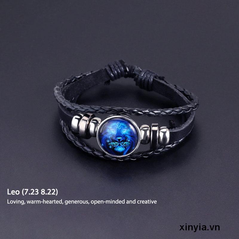 Vòng Tay Dạ Quang Họa Tiết 12 Chòm Sao Thời Trang Cho Nam Nữ