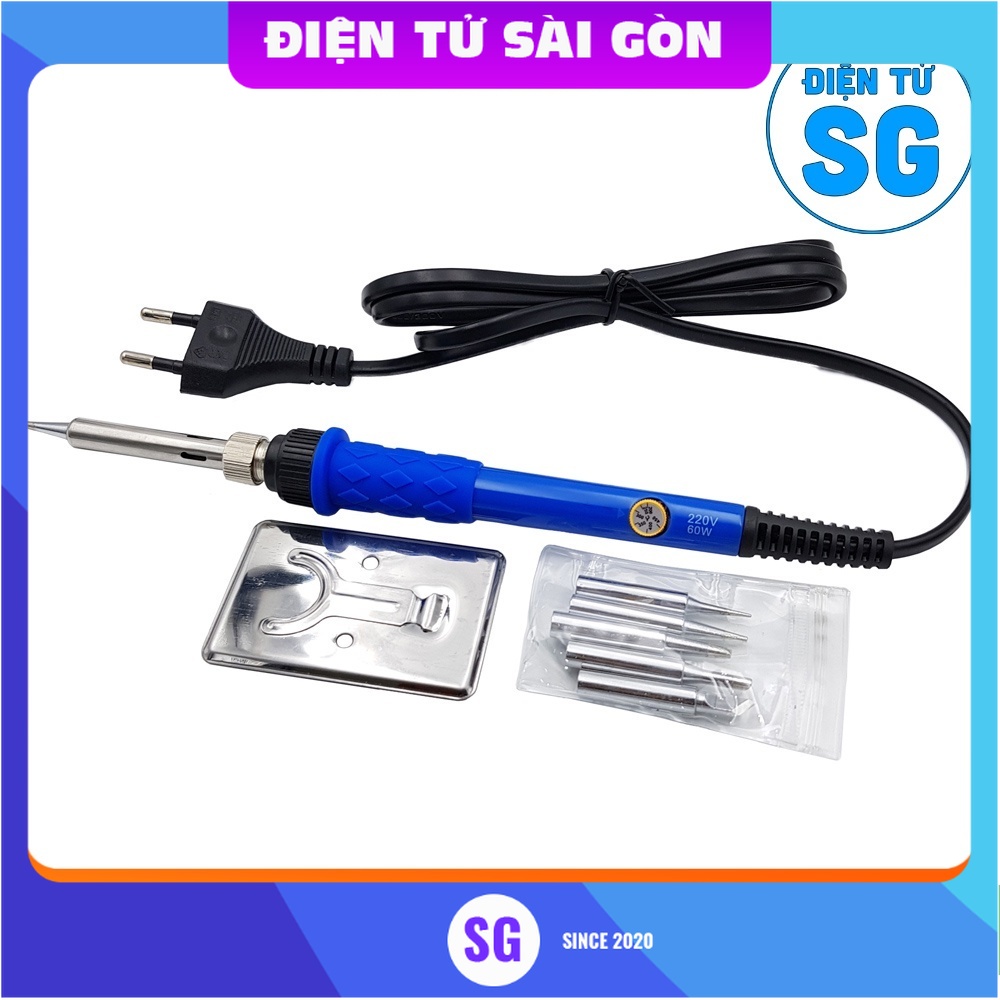 Mỏ hàn chì điều chỉnh nhiệt độ NO.911 60W + 5 mũi hàn + miếng gác - 4HTI