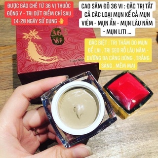 CAO MỤN SÂM ĐỎ 36 VỊ  ( full size 15g) - chính hãng