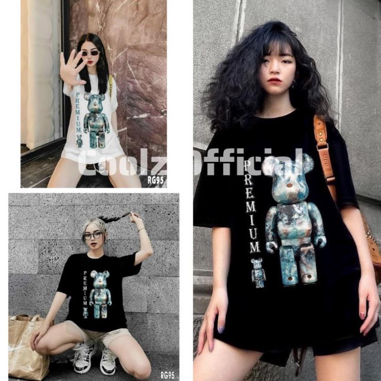 Áo thun tay lỡ Gấu Predium chất cotton sịn CoolZ phông Unisex nam nữ Cotton oversize form rộng phong cách Hiphop CZ063 !