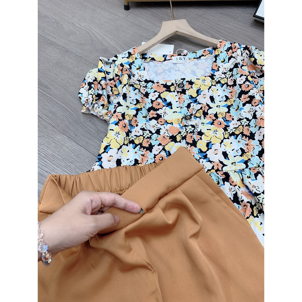 Set đồ nữ cá tính, set quần sóc áo quây đi chơi sang chảnh mùa hè đẹp 8A00037 JKR | BigBuy360 - bigbuy360.vn