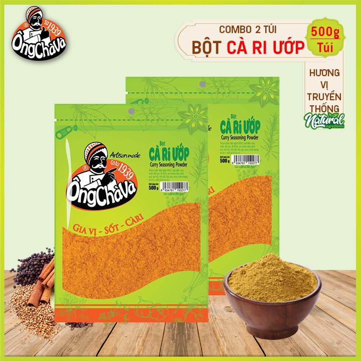 Combo 2 Túi Bột Cà Ri Ướp Ong Chà Và 500gr (Curry Seasoning Powder)