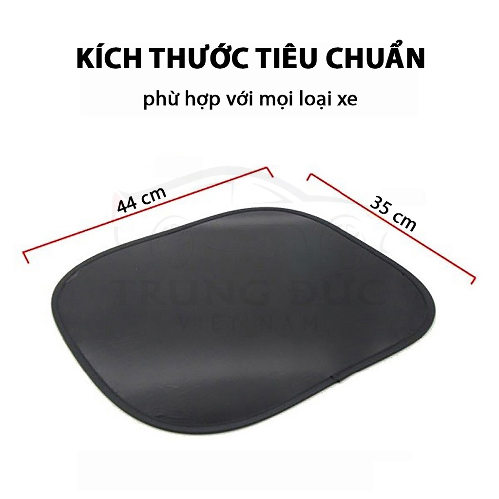 Bộ 4 chắn nắng phim vuông TRUNGDUCVN chất liệu cao su non tĩnh điện cách nhiệt phản quang giúp bảo vệ nội thất xe hơi