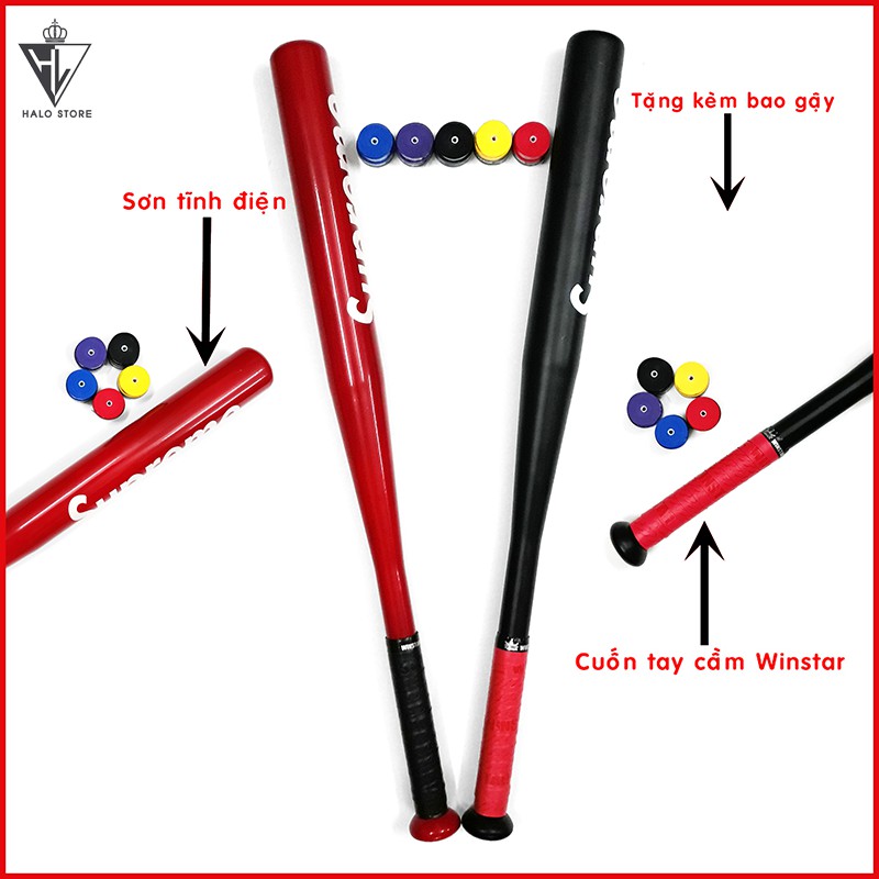 Dụng cụ chơi bóng chày thể thao Keen Store mẫu SPM kim loại cuốn tay cầm Winstar