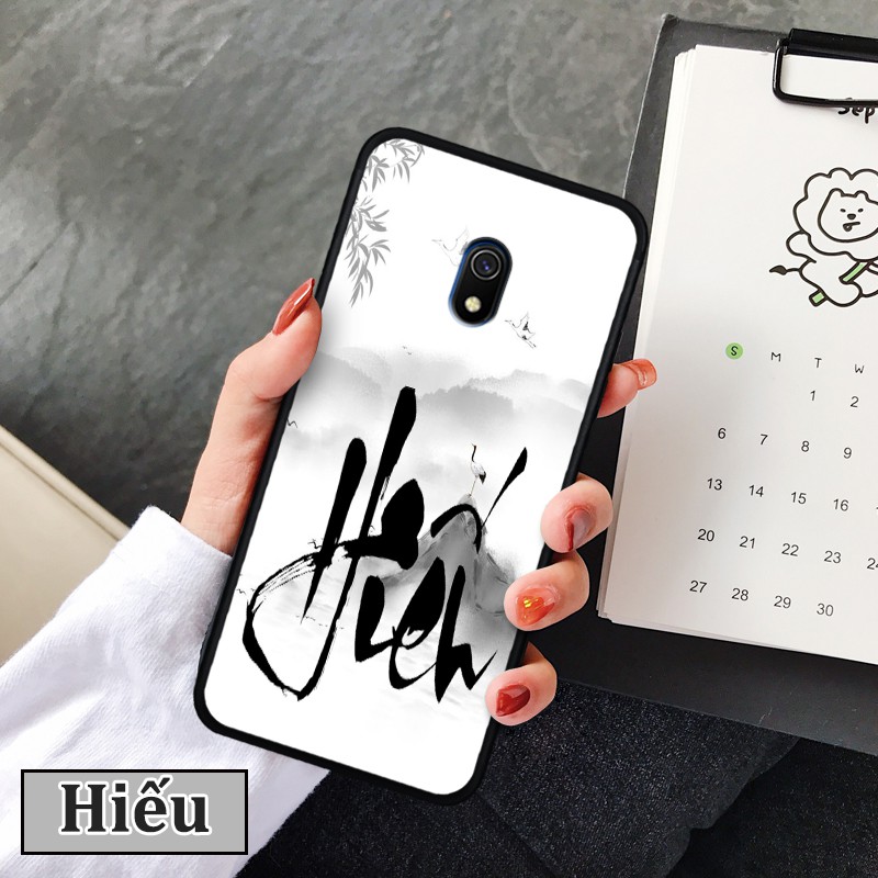 Ốp lưng  Xiaomi Redmi 8A -in chữ thư pháp