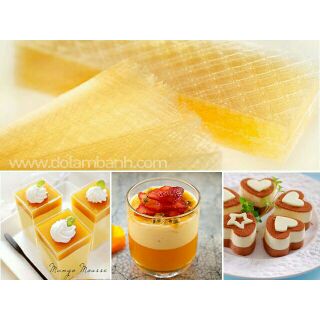 Gelatin lá làm bánh