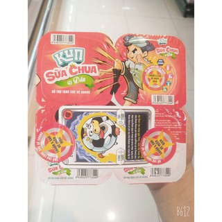 COMBO 2 LỐC KUN SỮA CHUA ĂN VỊ DÂU/CÓ ĐƯỜNG 75g*4 hộp