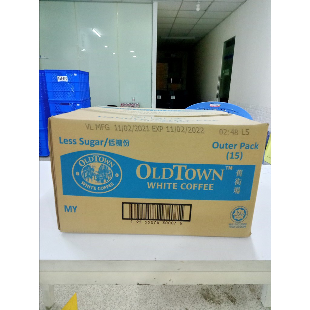 Combo 5 bịch Oldtown Lessugar Malaysia