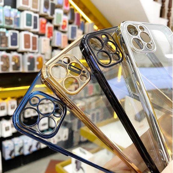 Ốp lưng LikGus viền màu iPhone 12/ 12 Pro/ 12 Pro Max bảo vệ camera lưng trong siêu đẹp