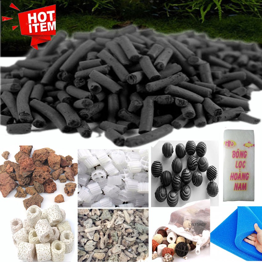 COMBO Chuỗi vật liệu lọc cho bể cá