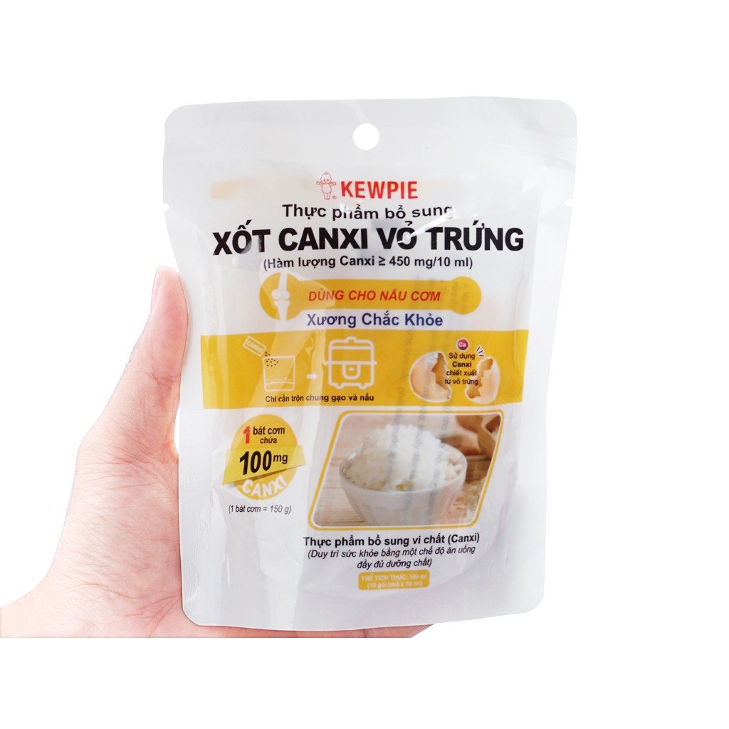 [ EXP:2022-10-23 ] Sốt canxi vỏ trứng túi 100ml