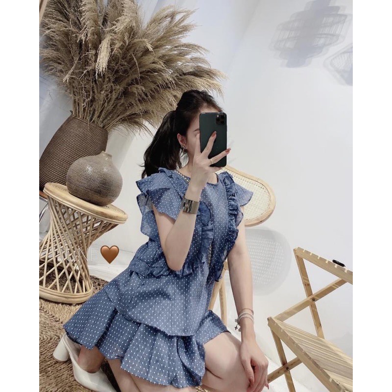bán sỉ set bèo chấm bi