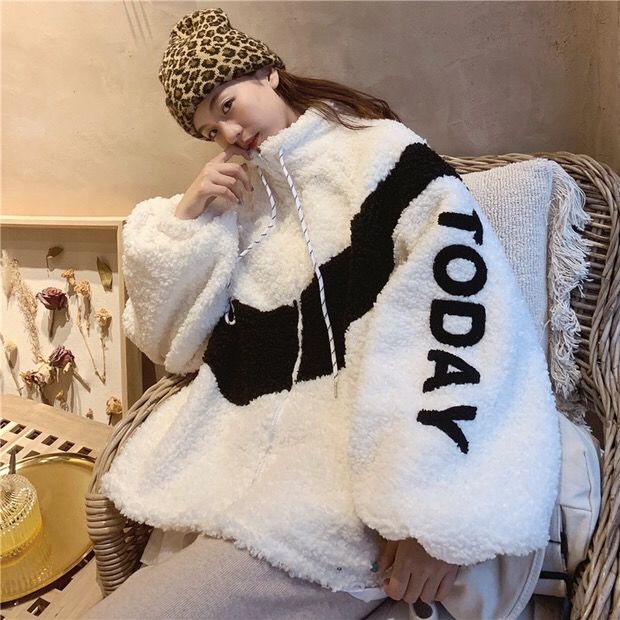 Áo Khoác Cotton Dáng Rộng Giữ Ấm Thời Trang Mùa Đông Hàn Quốc Cho Nữ