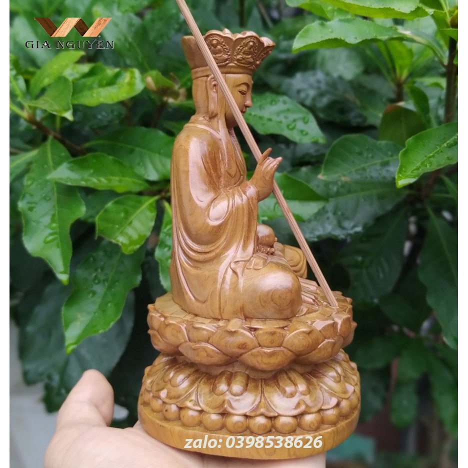 Tượng phật Địa Tạng Vương bồ tát gỗ bách xanh - CHẤT LƯỢNG TUYỆT ĐỐI