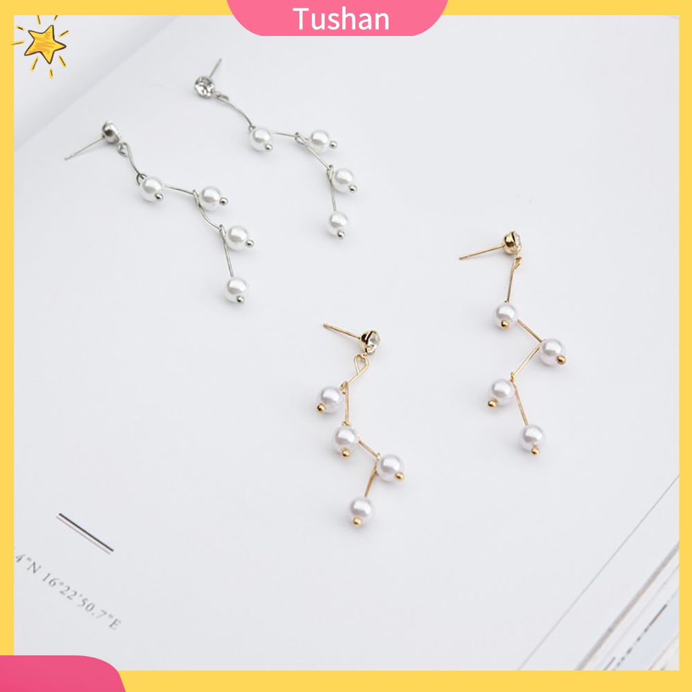Bông tai nữ đính ngọc trai lung linh hợp thời trang