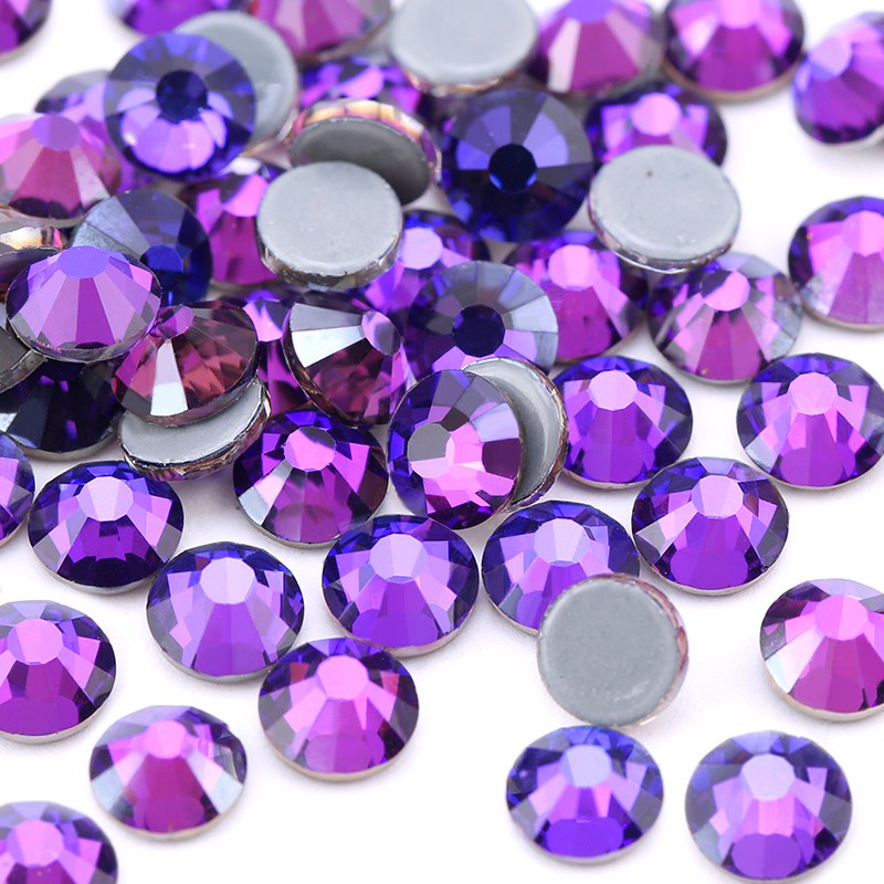 Đá Nhung Tím SS6-SS30 Dùng Trang Trí Móng Tay Nghệ Thuật