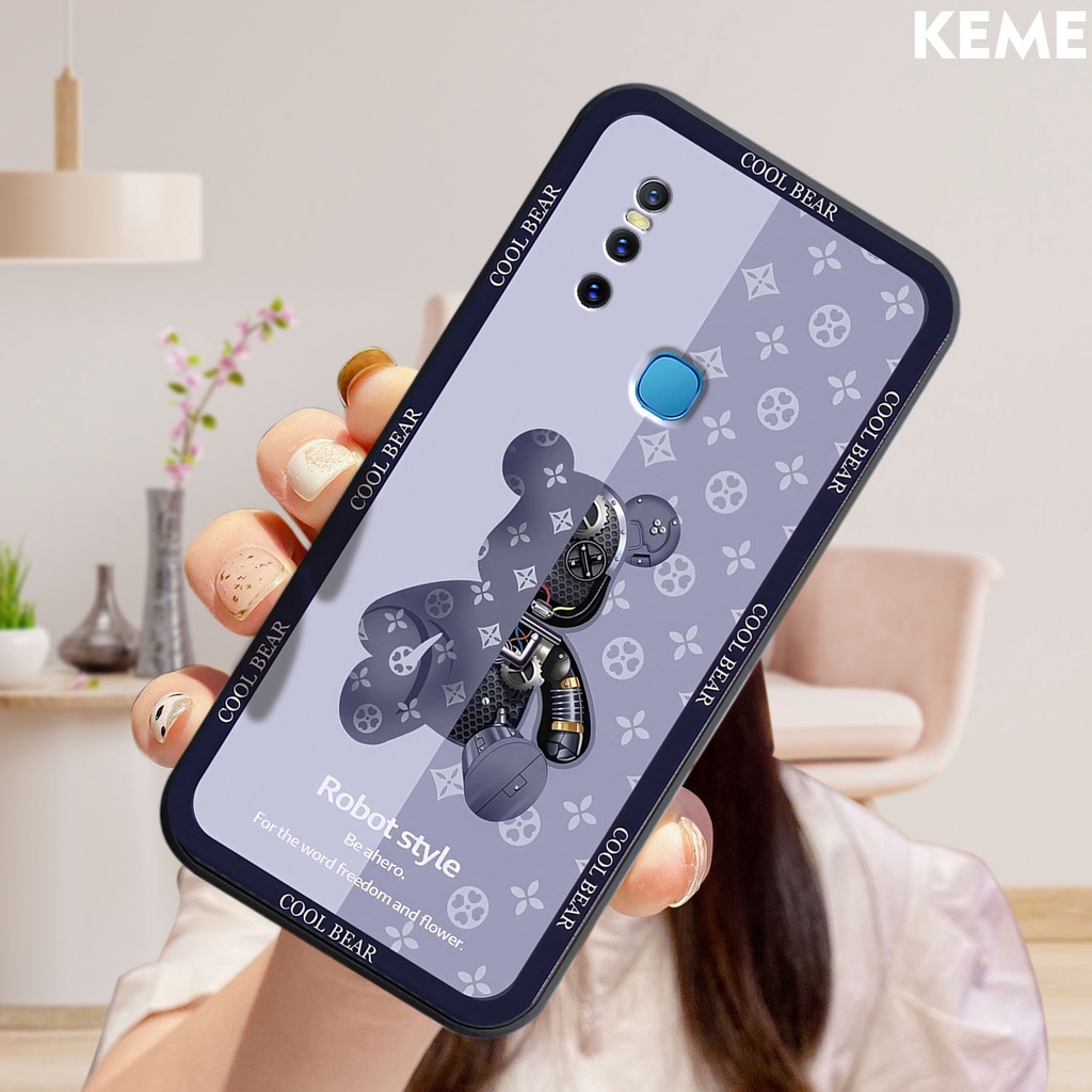 Ốp lưng Vivo V15 / 1819 in hình Kaws và Bearbrick