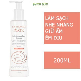 Avene Gentle Milk Cleanser: Sữa Rửa Mặt Tẩy Trang cho Da Khô Nhạy Cảm (200 ml)