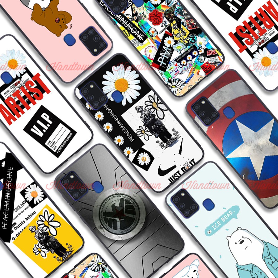 Ốp Lưng Samsung Galaxy A21s Dẻo Đen In Hình Nhiều Mẫu Phần B