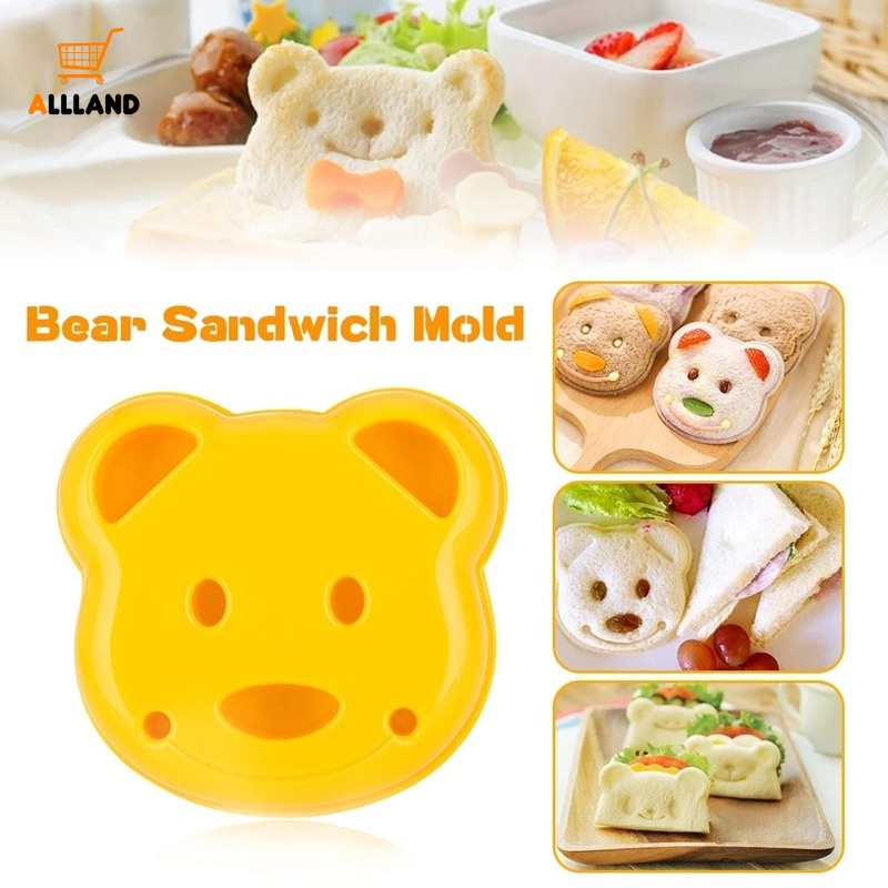 Khuôn Cắt Bánh Sandwich Hình Gấu Hoạt Hình Dễ Thương