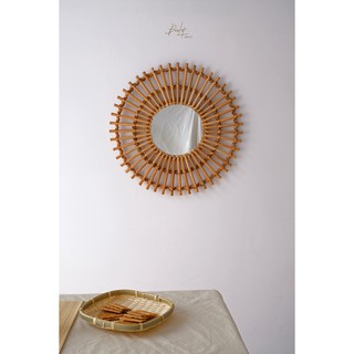 Gương Mây Tre Treo Tường - Rattan Mirror