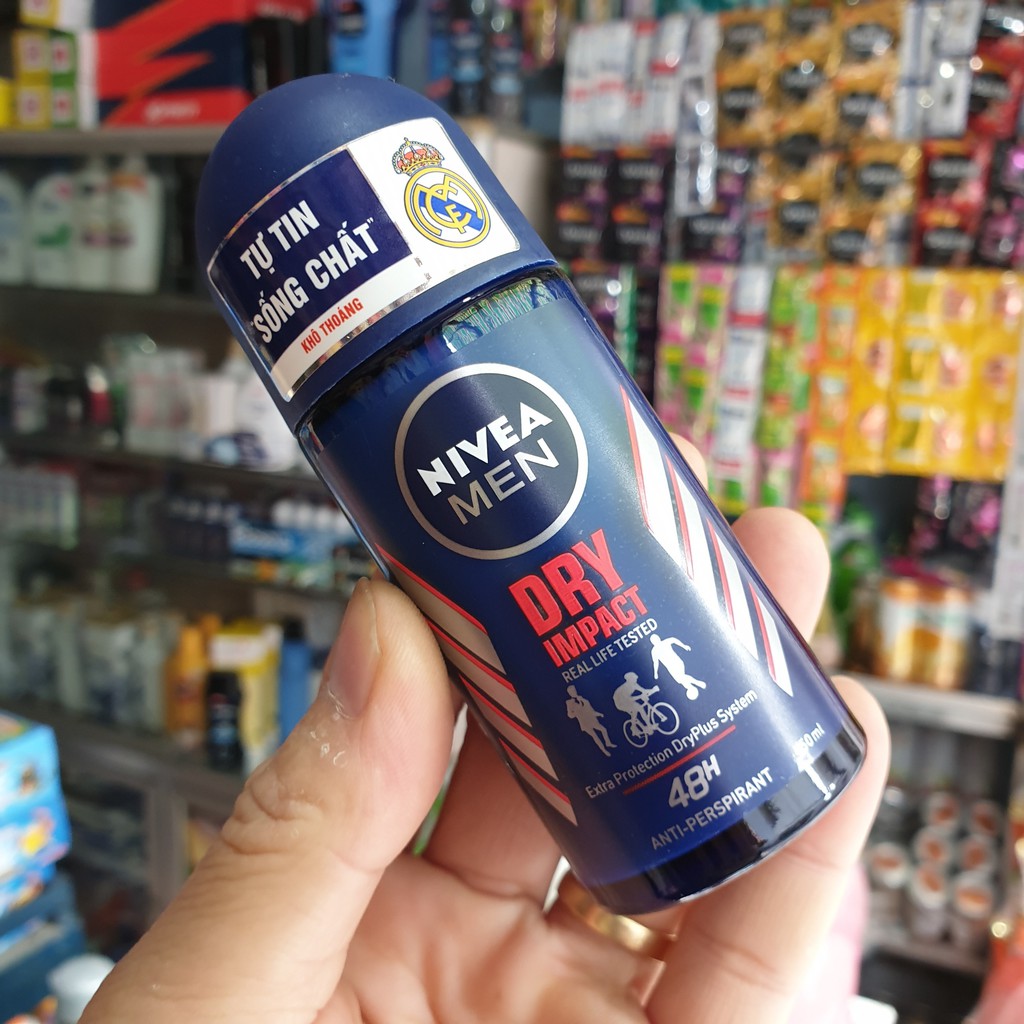 LĂN KHỬ MÙI NIVEA MEN DRY LỌ 50ML