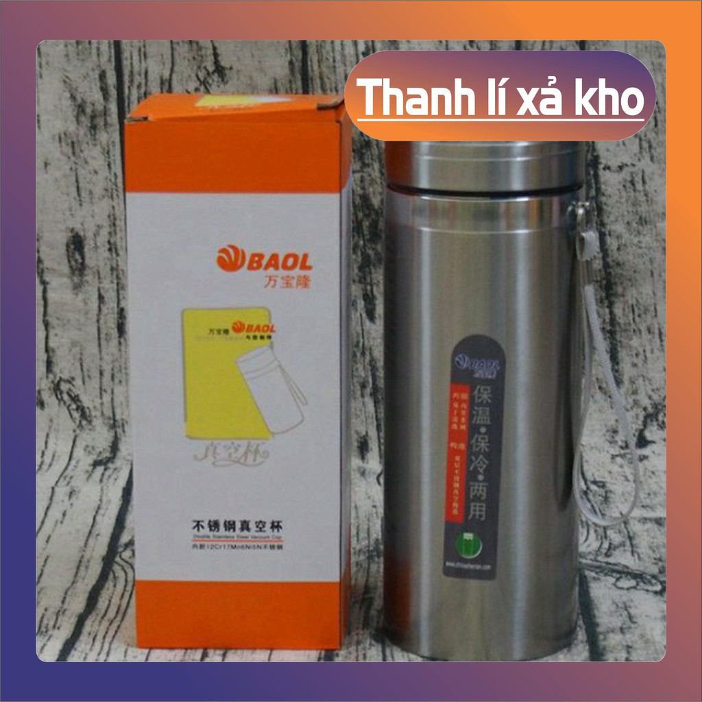 Bình giữ nhiệt 𝑭𝑹𝑬𝑬𝑺𝑯𝑰𝑷 Ly Giữ Nhiệt Inox - Bình giữ nhiệt BAOL 1200ml Giữ Đá 20 Tiếng