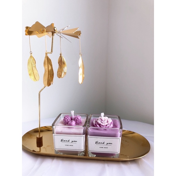 nến thơm handmade ly vuông