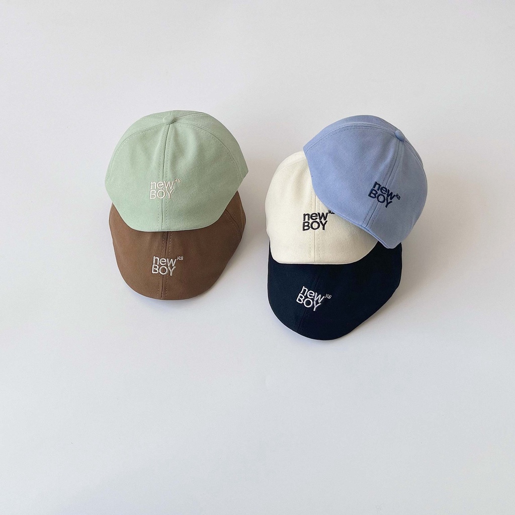 Nón Beret Thêu Chữ Thời Trang Cho Bé