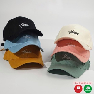 Mũ lưỡi trai, Nón kết nam nữ HOLIDAY vải NHUNG phong cách Ulzzang form unisex nam nữ