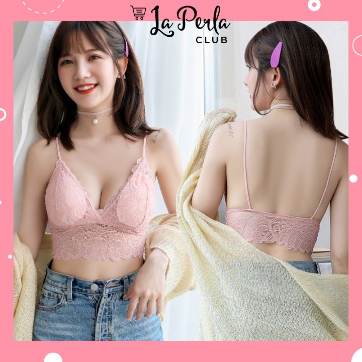 Áo Bra Ren Hoa Siêu Gợi Cảm Kèm Mút Ngực MS D2