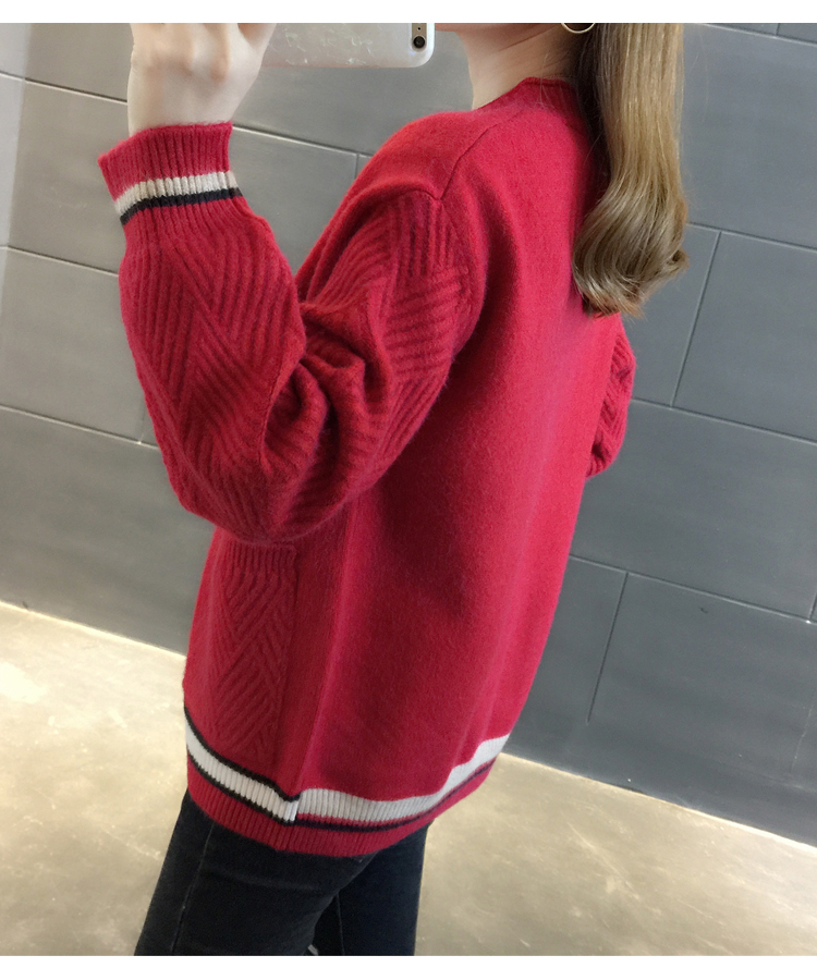 Áo khoác dệt kim dáng rộng kiểu dáng thời trang thu đông phong cách Hàn Quốc cho nữ | BigBuy360 - bigbuy360.vn