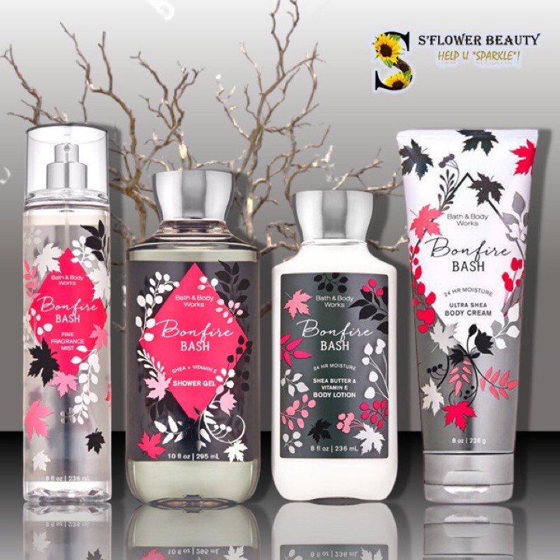 🍂🔥BONFIRE BASH | Gel Tắm -  Dưỡng Thể - Xịt Thơm Toàn Thân Bath & Body Works Body Care