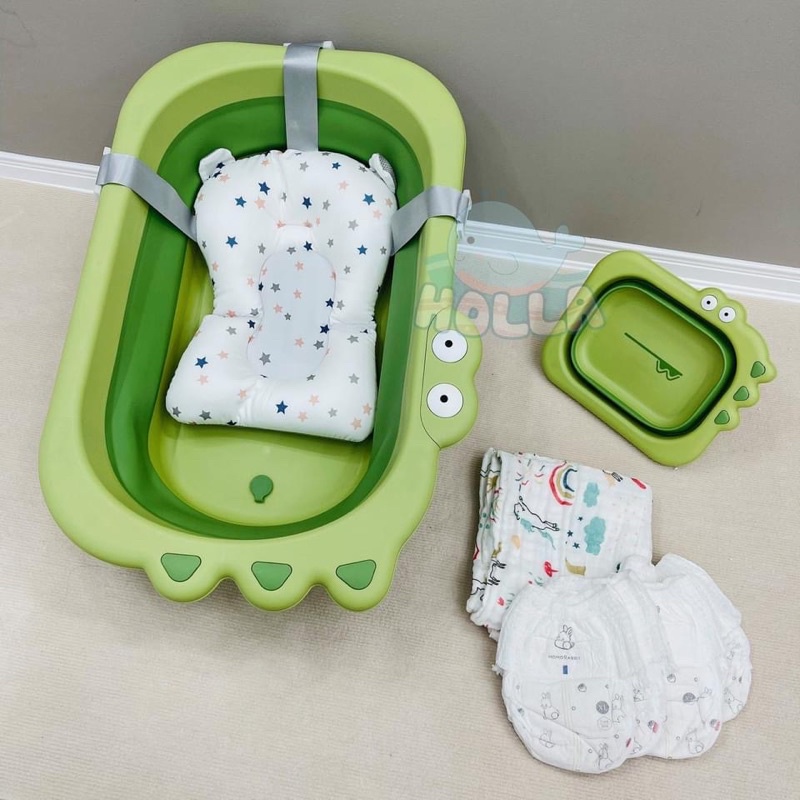 Chậu tắm gấp gọn cá sấu cao cấp