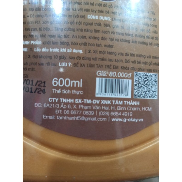 Dung dịch thông cầu, thông cống G-Okay 2 in1 chống tắc bồn cầu, đường ống siêu nhanh, hiệu quả, chai 1000ml