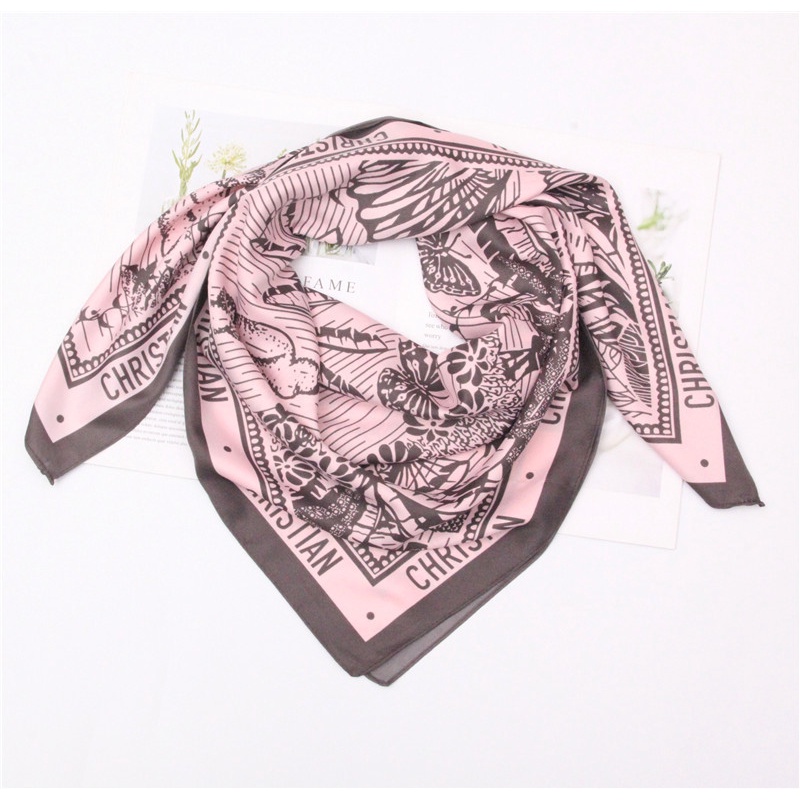 Khăn Choàng Satin (73-85 #) H-90CM (35.4x35.4inch) Khăn Choàng Hijab Hình Vuông Bán Sỉ Link WJ1016-H