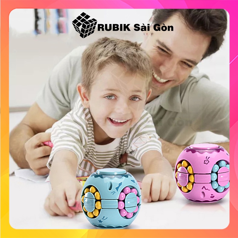 Rubik Biến Thể Hạt Đậu Ma Thuật Spinner Con Quay Rubic Viên Bi Magic Bean Đẹp Xoay Trơn Mượt Đồ Chơi Sáng Tạo