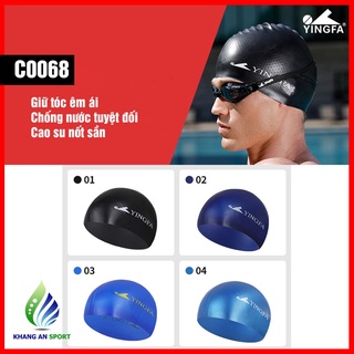 Mũ bơi cao su Silicone cao cấp có gai mặt trong YINGFA C0068 Chuyên Nghiệp cho trẻ em từ 8 tuổi và người lớn