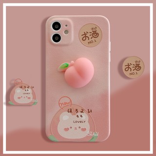Ốp điện thoại hình gấu hồng xinh xắn cho iphone11 XSMAX
