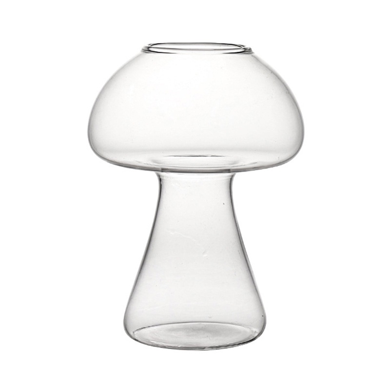 Cốc Thủy Tinh Uống Bia / Cà Phê Hình Nấm Chân Cao Cho Quán Bar